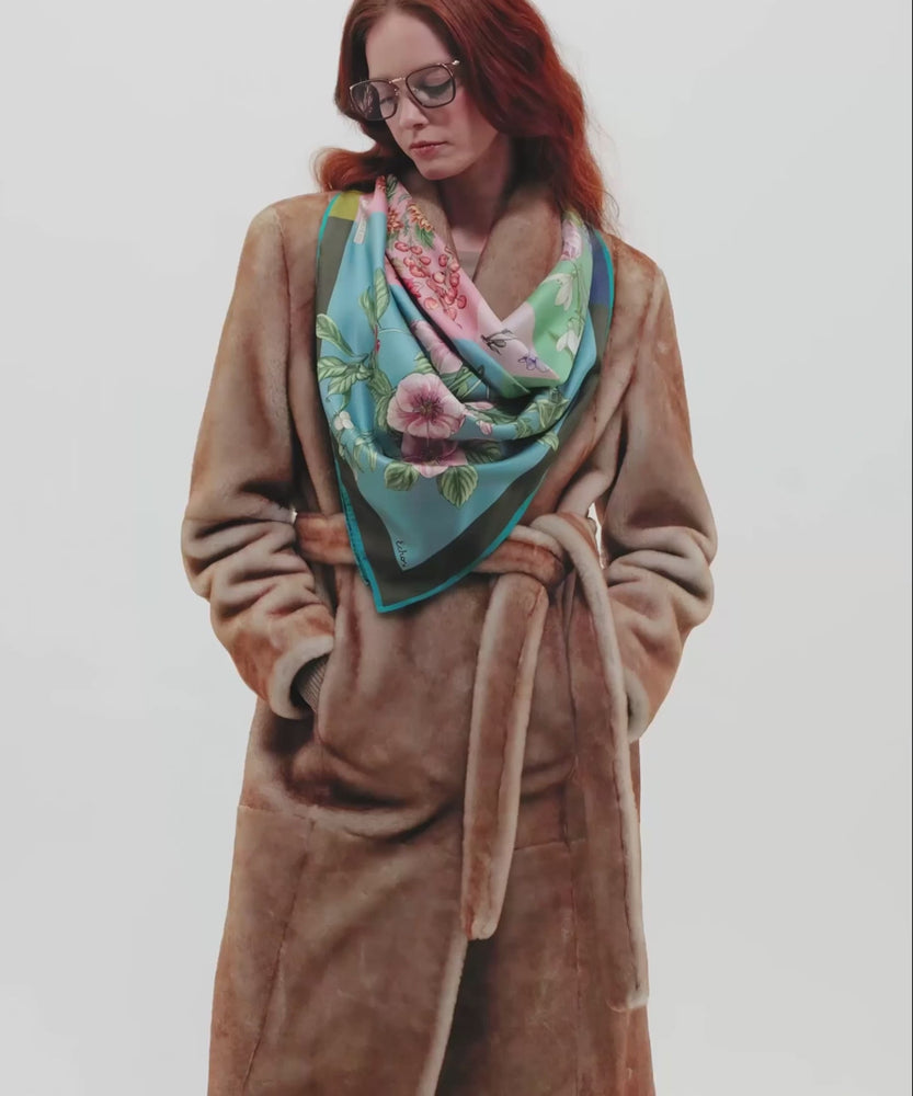 
            
                Load and play video in Gallery viewer, Echo The Seasons Silk Square Scarf
            
        