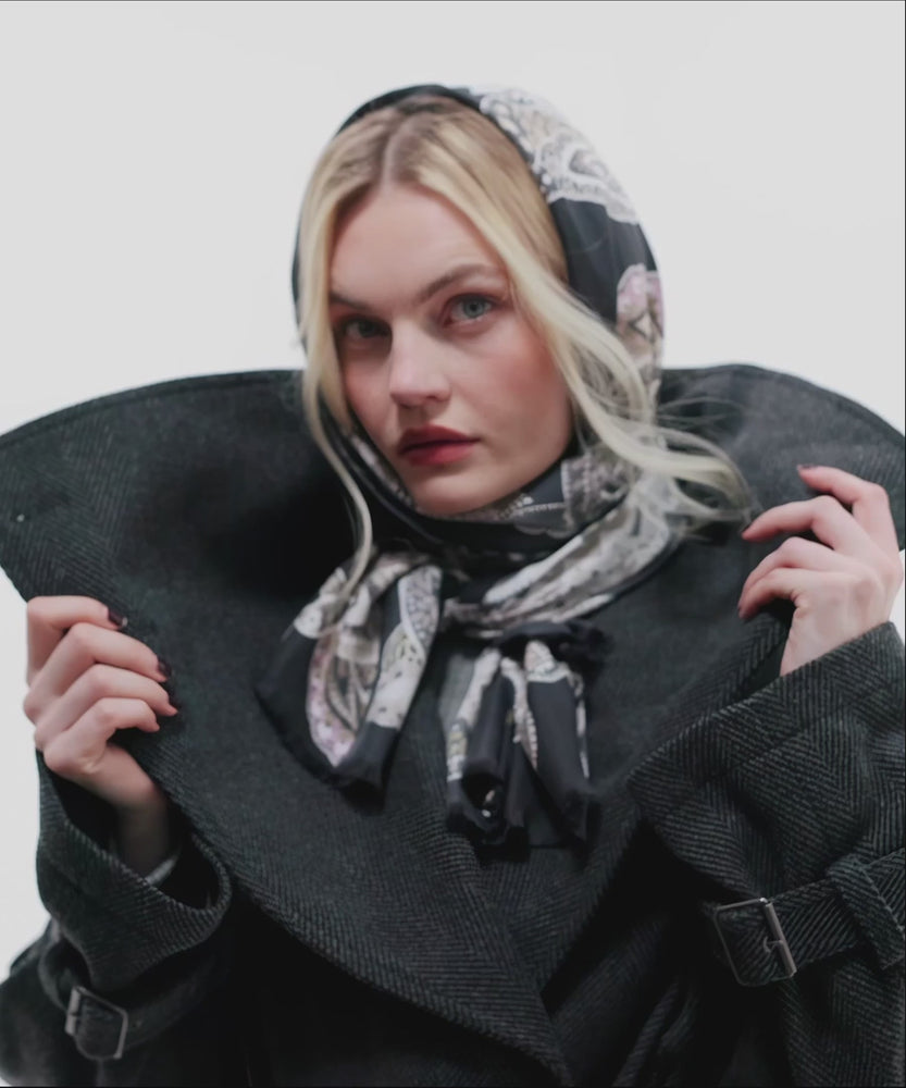 
            
                Load and play video in Gallery viewer, Echo Snow Leopard Silk Wrap, Available in 3 Colors
            
        