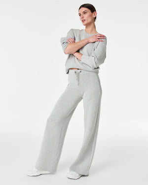 Spanx AirEssentials Wide Leg Pant, Light Heather Grey