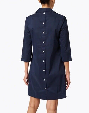 Hinson Wu Aileen 3/4 Sleeve Button Back Dress, Available in 2 Colors