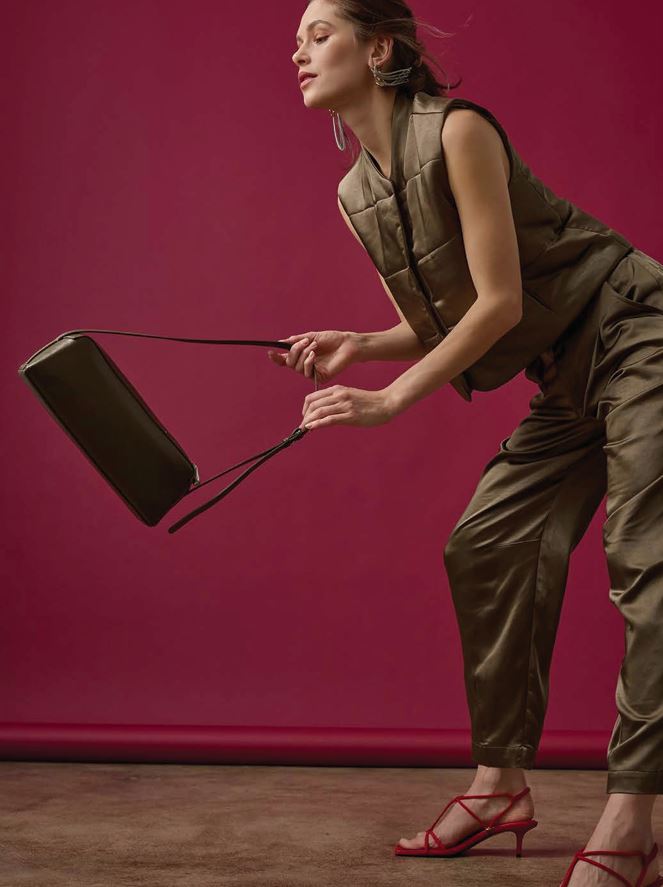 Lilla P Satin Fly Front Pant
