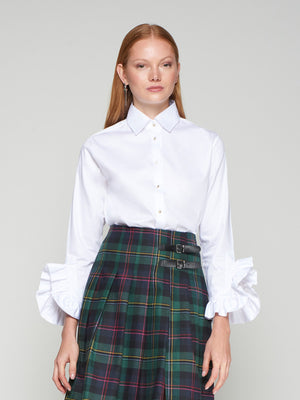 Vilagallo Shirt with Ruffled Cuffs