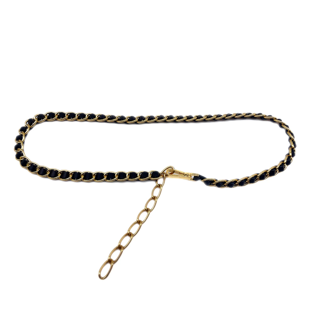 Streets Ahead Gigi Belt - Chic Italian Gold Chain Belt, Available in 2 Colors