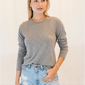 Erin Gray Classic Long Sleeve Tee, Available in 3 Colors