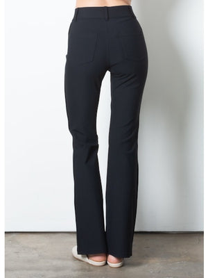Elaine Kim Timothy Tech Stretch Jean Flare Pant, Black