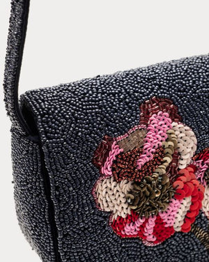 Frances Valentine Tini Beaded Bag, Paradise Poppy