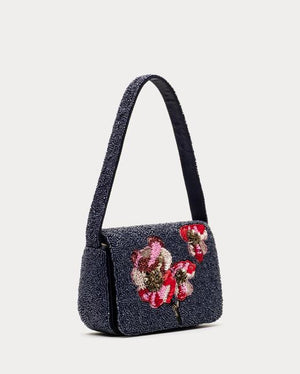 Frances Valentine Tini Beaded Bag, Paradise Poppy