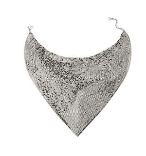 Whiting & Davis Turner Mesh Bib Necklace, Available in 2 Colors