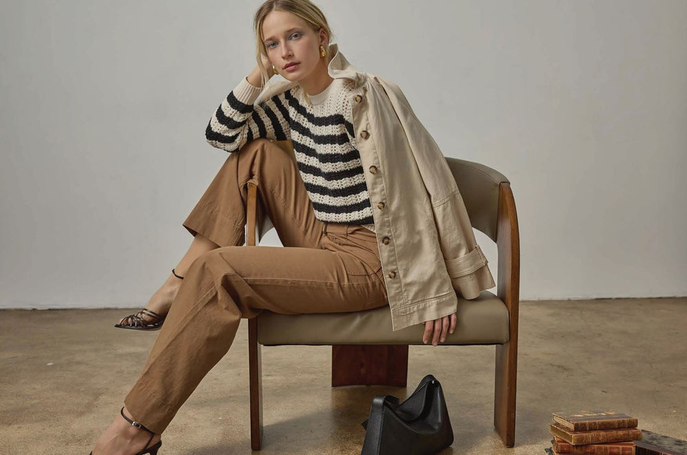 Lilla P Collared Twill Jacket