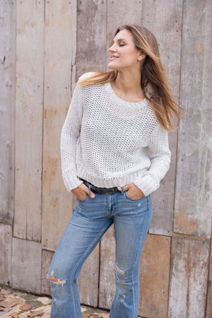 Wooden Ships Maura Cropped Sweater