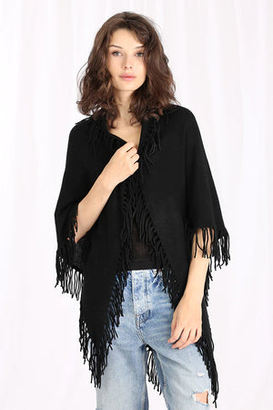 
            
                Load image into Gallery viewer, Minnie Rose Cashmere Fringe Shawl, Available in 2 Colors
            
        