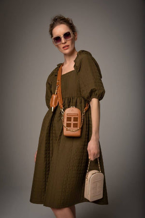 My Name is TED Mini Door Bag, Ivory