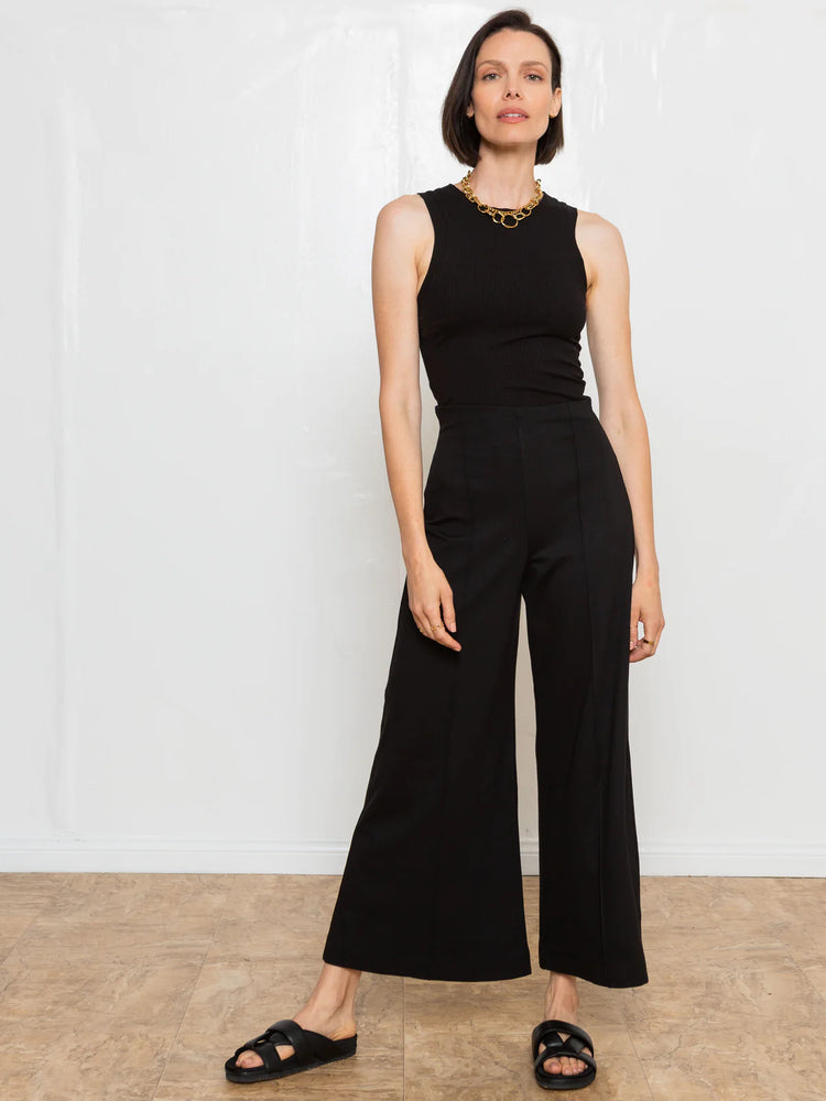
            
                Load image into Gallery viewer, Ripley Rader Ponte Knit Wide Leg Pant Ankle Edit, Black
            
        