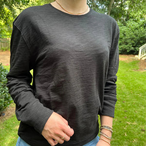 Erin Gray Light Sweatshirt Tee, Black