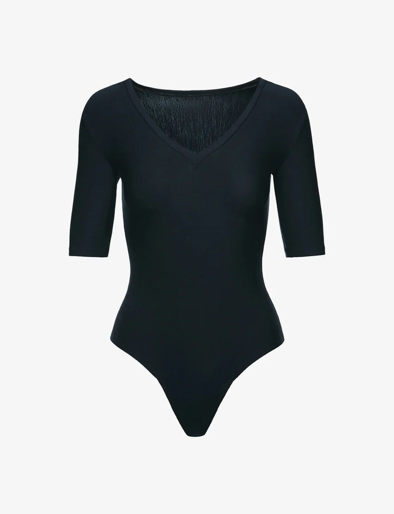 
            
                Load image into Gallery viewer, Commando Butter Elbow Sleeve Deep-V Bodysuit
            
        