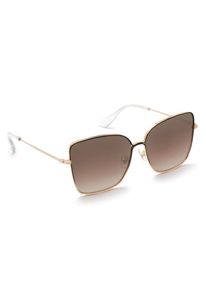 
            
                Load image into Gallery viewer, Krewe Dolly Matte Black Fade + 24K Mirrored Sunglasses
            
        