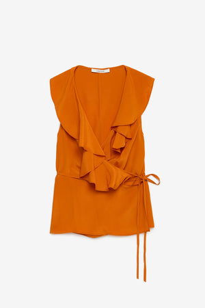 
            
                Load image into Gallery viewer, Maliparmi Fluid Crepe Wrap Top
            
        
