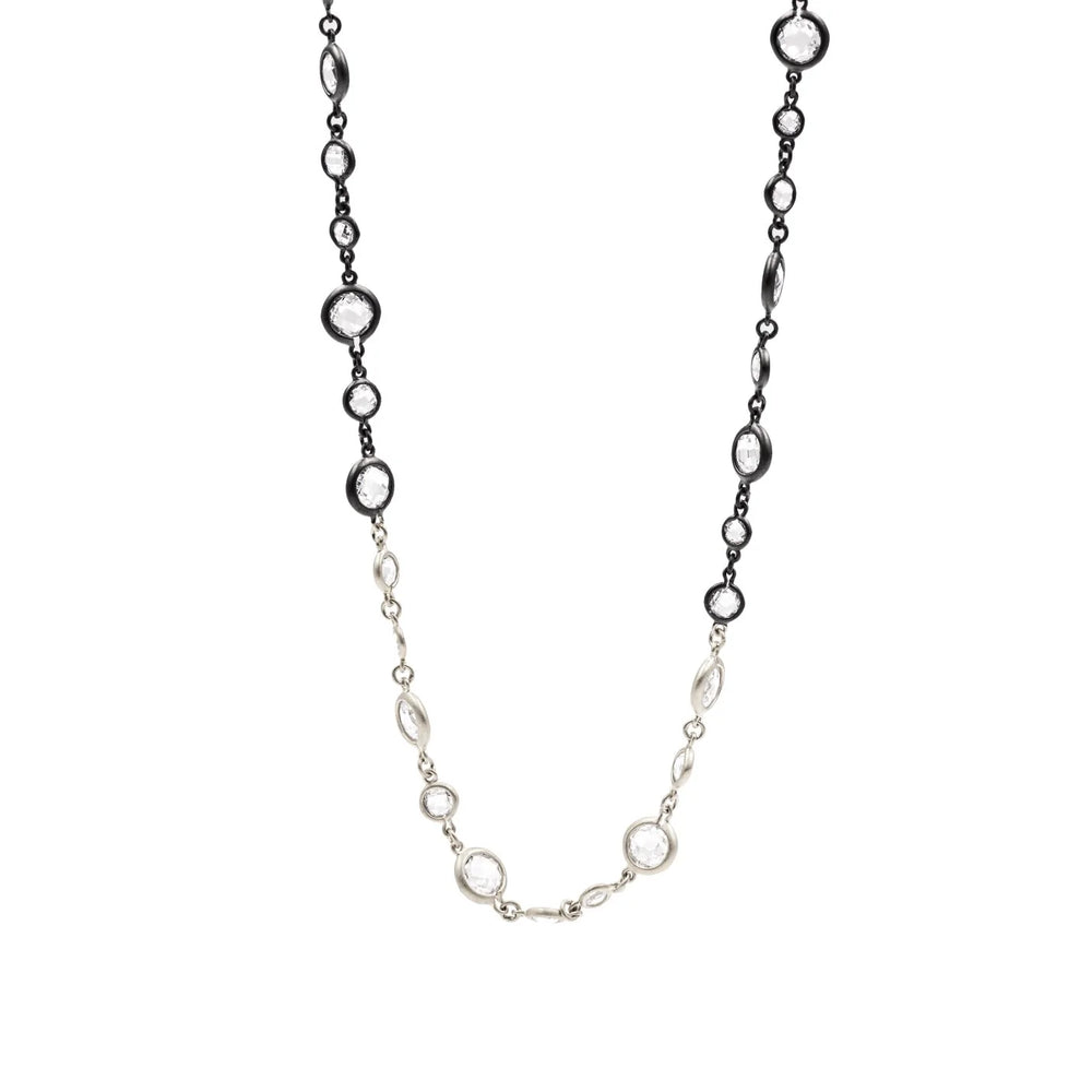 
            
                Load image into Gallery viewer, Freida Rothman Illuminating Two-Tone Wrap Necklace
            
        