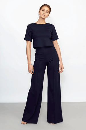 Ponte Knit Straight Leg Pant in Black – Sseko Designs