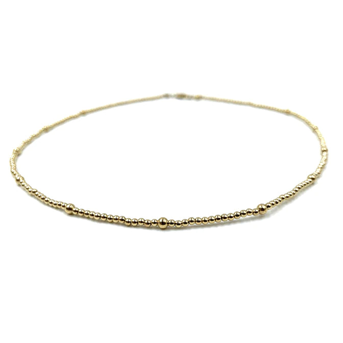 
            
                Load image into Gallery viewer, Erin Gray 14k Gold Filled Skinny Beaded Necklace
            
        