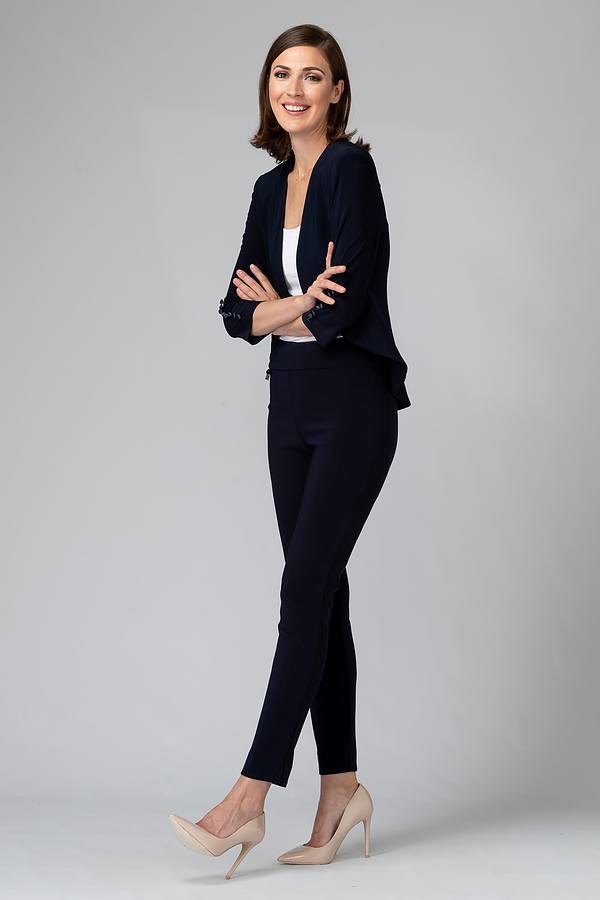 
            
                Load image into Gallery viewer, Joseph Ribkoff Cropped High Low Jacket, Black
            
        