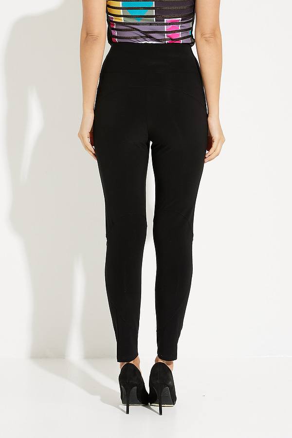 Black Scuba High Waisted Treggings with Tie Front