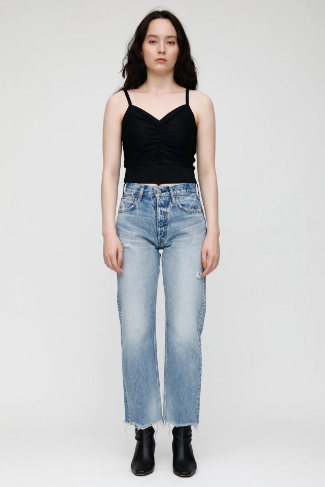 Moussy Vintage Lomita Cropped Wide Straight Leg Jean – Intrigue