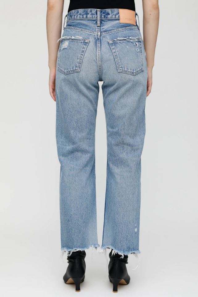 Moussy Vintage Lomita Cropped Wide Straight Leg Jean